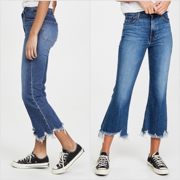 J Brand Julia High-Rise Flare Jeans in Wonderland Destruct Size 24 NWT $268 - Picture 3 of 7